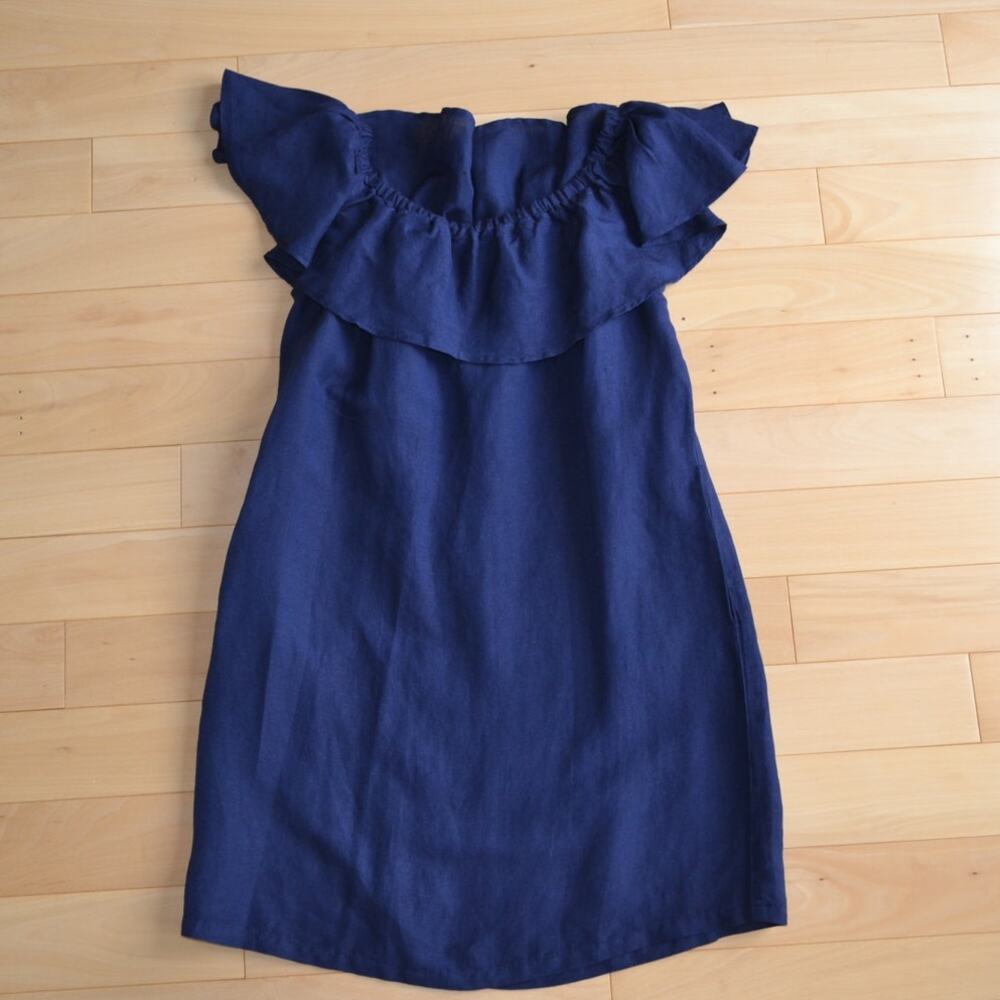 Tommy Bahama Off Shoulder Linen Blend Dress Size XS